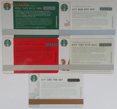 карты Starbucks (Старбакс) - Англия-2