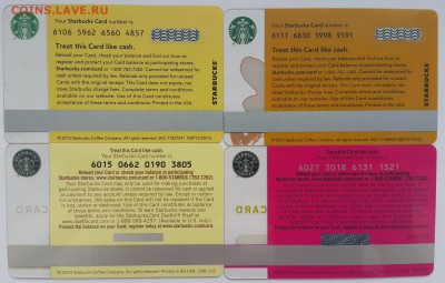карты Starbucks (Старбакс) - США-2