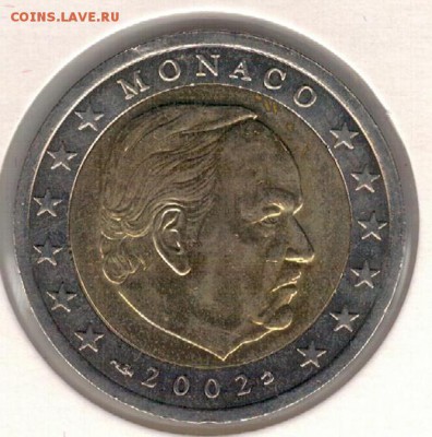 Монако 2 евро 2002 до 13.06.16 в 22.00мск (В773) - 4-м2