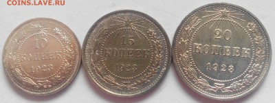 10,15,20 копеек 1923 до 09.06.2016 22:30 МСК - 1923-1