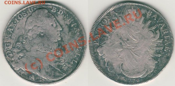 талер бавария 1774 - на оценку - g-1774
