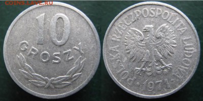 14.Разная инострань по фиксу - 14.47. -Польша 10 гр 1971