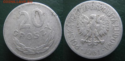 14.Разная инострань по фиксу - 14.48. -Польша 20 гр 1961