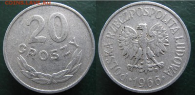 14.Разная инострань по фиксу - 14.50. -Польша 20 гр 1966