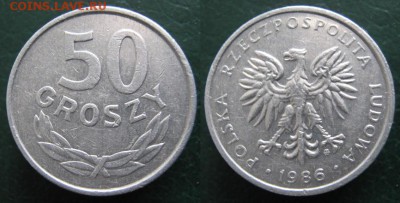 14.Разная инострань по фиксу - 14.54. -Польша 50 гр 1986