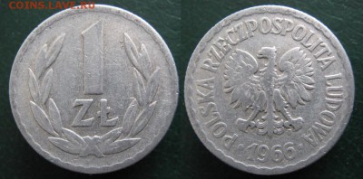 14.Разная инострань по фиксу - 14.56. -Польша 1 зл 1966