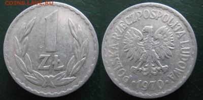 14.Разная инострань по фиксу - 14.57. -Польша 1 зл 1970