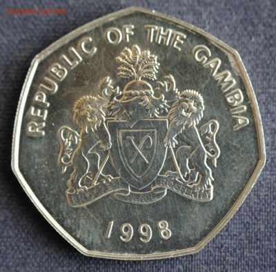 С 1 руб. ГАМБИЯ 1 DALASI 1998г. КРОКОДИЛ UNC до 15.06 в 22-0 - IMG_1967.JPG