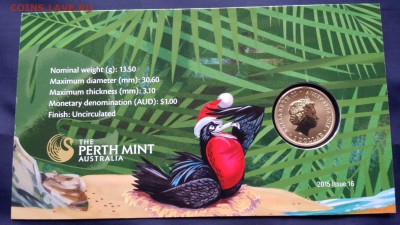 $1 Австралия 2015г. MERRY CHRISTMAS, Christmas Island. - 20151208_140606