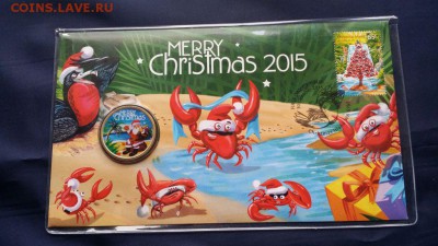 $1 Австралия 2015г. MERRY CHRISTMAS, Christmas Island. - 35316614
