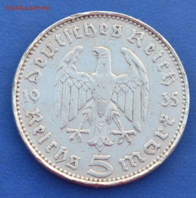 5 рейхсмарок 1935 г - 29.1
