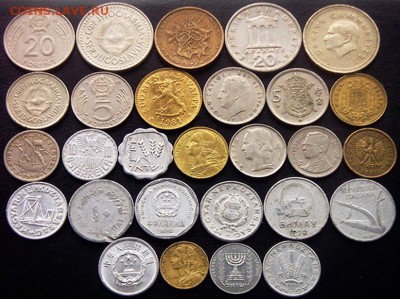 55 разных зарубежных монет (см. описание). До 10.06_22.00мс - 1