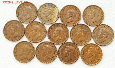 [ФИКС] Канада 1 цент 1937-1952 по 50р Лот Ф022 - до 18.06 - 911