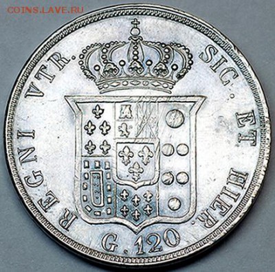 Королевство Двух Сицилий_отличный пиастр 1853; 12.06_22.38м - 10485
