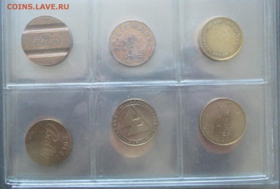 55 жетонов-мондвор,транспортные,телеф.,игровые и пр. - жетоны 010