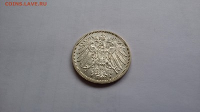 Германия 1 марка 1914А штемпельная 19.06 в 22.00 - 20160613_172435