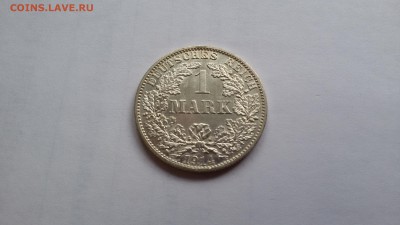 Германия 1 марка 1914А штемпельная 19.06 в 22.00 - 20160613_172357
