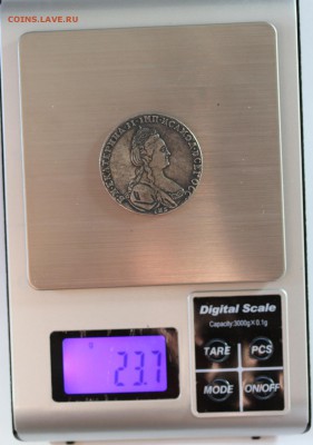 1 рубль 1780 г. - 1 рубль 1780 weight.JPG
