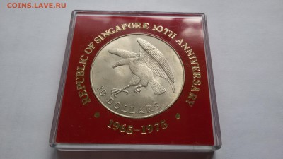 Сингапур 10 долларов 1974 Орёл UNC 19.06 22.00 - 20160613_173548