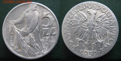 14.Разная инострань по фиксу - 14.68. -Польша 5 зл 1959
