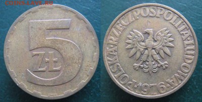 14.Разная инострань по фиксу - 14.69. -Польша 5 зл 1976