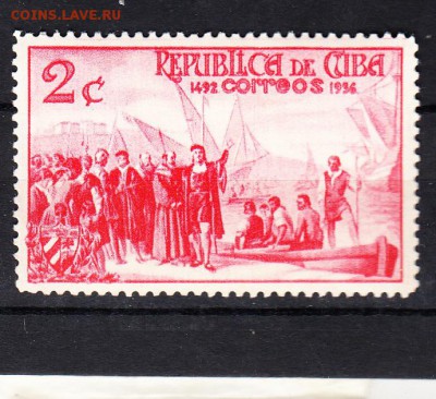 Куба 1936 парусник Колумб - 45