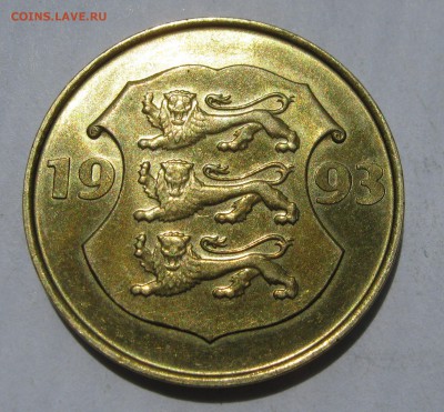 ЭСТОНИЯ 2 Х 5 крон 1993 (Косуля) с М и без М - НЕЧАСТАЯ. - 022.JPG