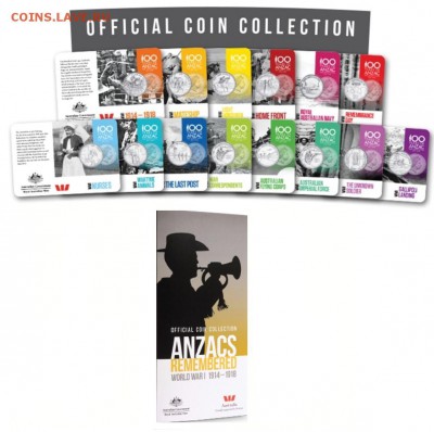 Клин15,Вязьма,Костромская12р.НУ ПОГОДИ 5001е мульты 1050 - 2015 Anzacs Remembered 20c War Coin Series - Set of 14 Coins  2-75