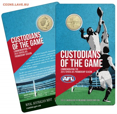 Клин15,Вязьма,Костромская12р.НУ ПОГОДИ 5001е мульты 1050 - 2015 AFL Premiership Season - Custodians of the Game RAM $1 Coin 3- 19.99