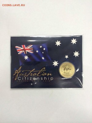 Клин15,Вязьма,Костромская12р.НУ ПОГОДИ 5001е мульты 1050 - 2016 Australian Citizenship $1 Uncirculated Coin - Perth Mint 13.95