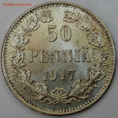 50 пенни 1916, 1917S UNC №1 (блиц 699 руб.) - 3