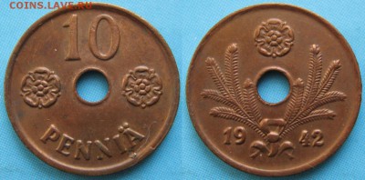 Финляндия 10 пенни 1942: до 25-06-16 в 22:00 - Финляндия 10 пенни 1942    3366