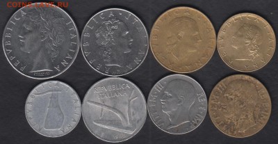 8 монет Италии до 21.06.2016 21-00 - Италия р