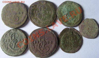 денга (ЕМ) 1767, 1771, 1786, 1793, полушка (ЕМ)1767, 1771 - SN151355.JPG