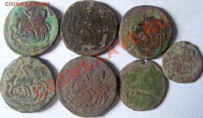 денга (ЕМ) 1767, 1771, 1786, 1793, полушка (ЕМ)1767, 1771 - SN151356.JPG