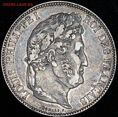 Франция_5 франков 1834. Крупное серебро; до 21.06_22.10мск - 12345