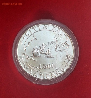 Ватикан 500 лир 1992 UNC (26.06) - IMG_20160619_203851_HDR