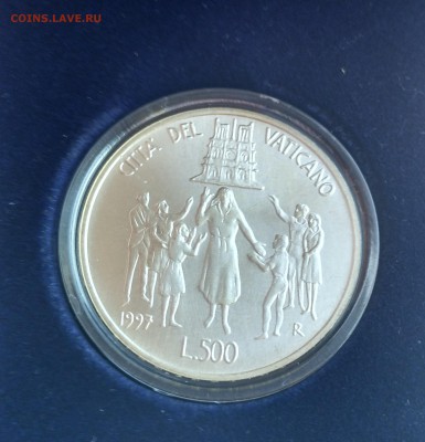Ватикан 500 лир 1997 UNC (26.06) - IMG_20160619_204228_HDR