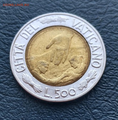 Ватикан 500 лир 1999 UNC (26.06) БИМ - IMG_20160619_205122_HDR