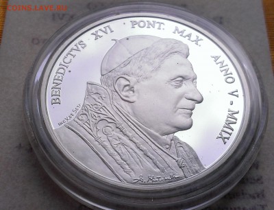 Ватикан 10 евро 2009 Proof (26.06) 80-летие - IMAG1989