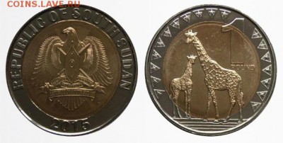 Биметаллические монеты Мира_новинки - sudan2015_1pound