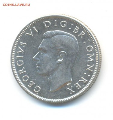 Ag. Британия 2 шиллинга 1943. XF . до 26.06 22:00 - 1