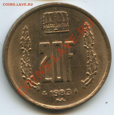 Люксембург 20фр.1983г.   до  22.11.10г.       20ч.00м. - File0585