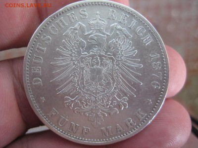 5 марок 1876г Вюнтемберг. - IMG_0504.JPG