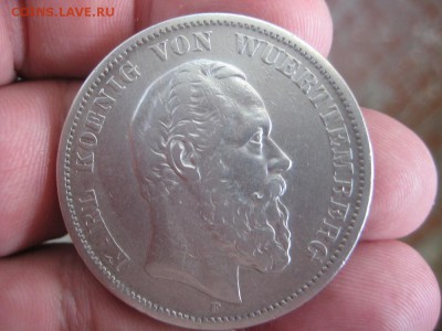 5 марок 1876г Вюнтемберг. - IMG_0507.JPG