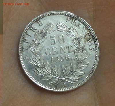 10 центов 1895 и 50 сантимов 1856 - P_20160622_215557