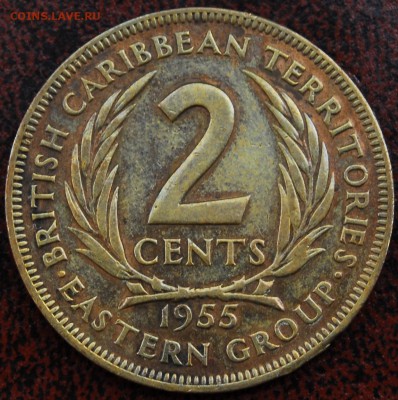 2 цента Британские Карибы 1955 - Старт 30Р - до 29.06 - 075