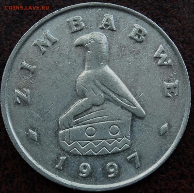 1 доллар Зимбабве 1997 - Старт 30Р - до 29.06 - 078