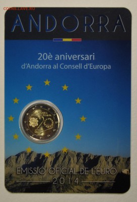 Андорра 2 евро 2014 «Андорра в Совете Европы» BU до 27.06.16 - 1.JPG