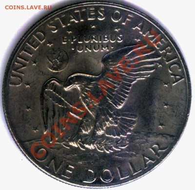 L02 1$ США Эйзенхауэр 1978 до 25.11 в 22°° - L02 1 dollar USA 1978-2